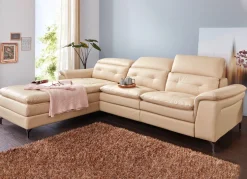 Leder-Polsterecke mit Relax-Funktion