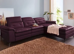 Leder-Polsterecke mit Relax-Funktion