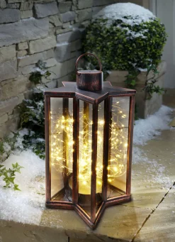 LED-Laterne Stern zum Hängen oder Stellen