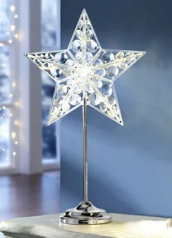 LED-Sternleuchte mit Ständer aus Metall