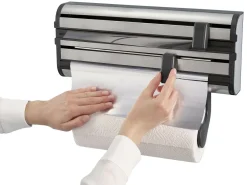 Leifheit Wandrollenhalter aus hochwertigem Edelstahl, rostfrei