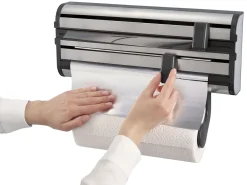 Leifheit Wandrollenhalter aus hochwertigem Edelstahl, rostfrei