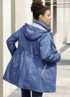 Longjacke mit krempelbaren Ärmeln