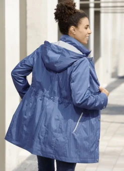 Longjacke mit krempelbaren Ärmeln