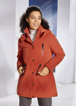 Longjacke mit 2-Wege-Reißverschluss