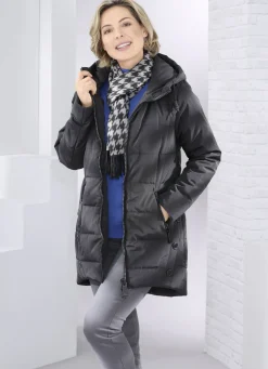 Longjacke mit 2-Wege-Zipper