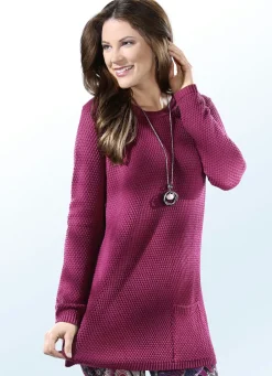 Longpullover mit Schurwolle