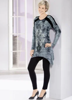 Longshirt in aktueller Batik-Optik in 2 Farben