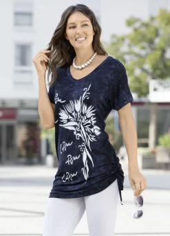 Longshirt in Batik-Optik in 2 Farben