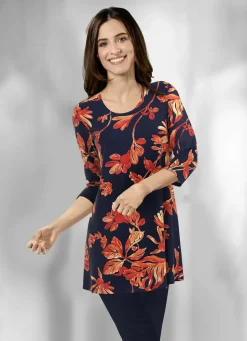 Longshirt in leicht ausgestellter Form