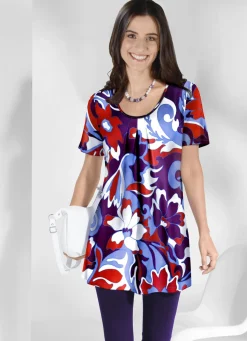 Longshirt mit Faltenlegung