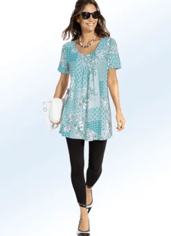 Longshirt mit Faltenlegung in 3 Farben