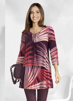 Longshirt mit rundem Halsausschnitt