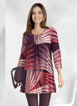 Longshirt mit rundem Halsausschnitt