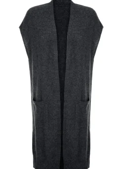 Long-Strickweste aus Kaschmir
