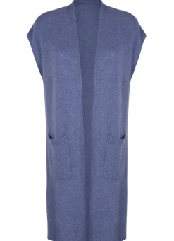 Long-Strickweste aus Kaschmir