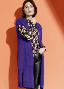 Long-Strickweste aus Kaschmir