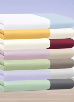 Mako-Feinjersey-Spannbetttücher und Kissenbezüge aus 100% Baumwolle