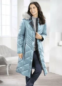 Mantel mit abnehmbarer Kapuze