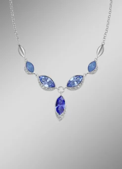 Maritime Faszination – Halskette mit blauen Swarovski-Kristalle