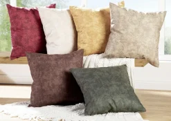 Marmorierte Velours-Kissenbezüge