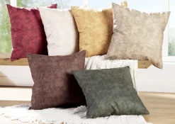 Marmorierte Velours-Kissenbezüge