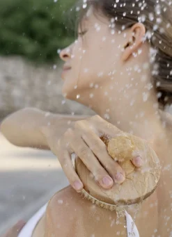 Massagebürste aus Wildschweinborsten