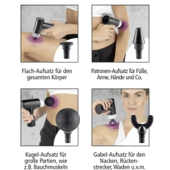 Massagegerät Mini-Gun, 5-teilig