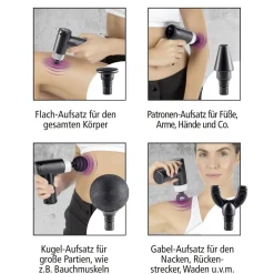 Massagegerät Mini-Gun, 5-teilig
