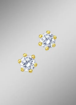 Massive Brillant-Ohrstecker