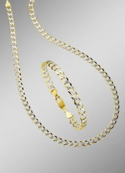 Massive, diamantierte Panzerketten-Garnitur