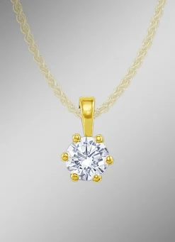 Massiver Brillant-Anhänger