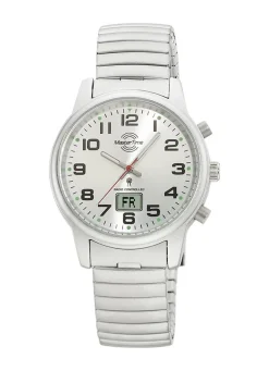 Master Time Funk-Damenuhr mit Edelstahlzugband