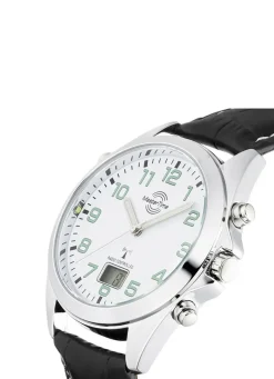 Master Time Funk-Herrenuhr mit Lederband