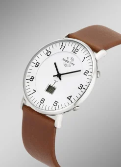Master Time Funk-Herrenuhr mit Lederarmband