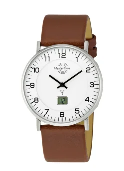 Master Time Funk-Herrenuhr mit Lederarmband