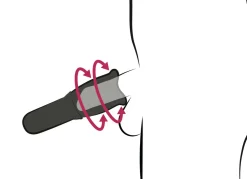 Masturbator mit rotierenden Reizzungen