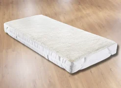 Matratzenauflage mit Sherpa-Teddy-Plüsch für kuschelig warme Nächte
