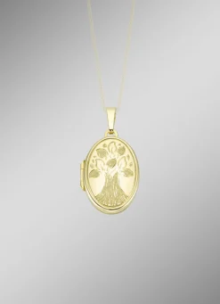 Medaillon zum Öffnen mit Lebensbaum-Motiv