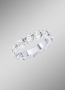 Memoire-Brillantring mit ca. 15 Brillanten