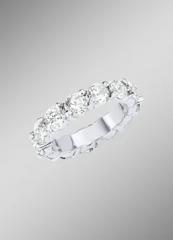 Memoire-Ring mit Brillanten mit ca. 16 Brillanten