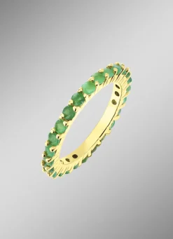 Memoire-Ring mit Smaragd