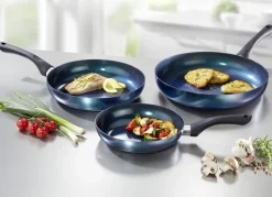 Meteor Pfannen-Set mit megaharter Diamant-Keramik-Antihaft-Premiumbeschichtung