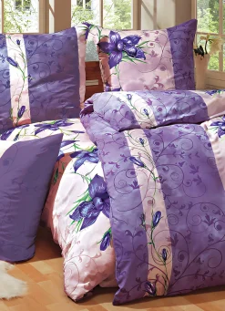 Microfaser-Bettwäsche-Set, 6-teilig, mit Reißverschluss