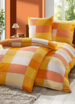 Microfaser-Seersucker Bettwäsche-Garnitur