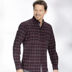 Milano Italy-Hemd mit Button-Down-Kragen