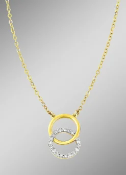 Moderne Halskette mit 18 Diamanten
