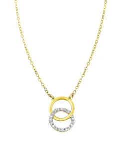 Moderne Halskette mit 18 Diamanten