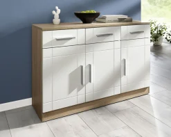 Moderne Kommode mit matten Tiefzieh-Fronten