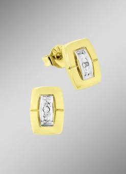 Moderne Ohrstecker mit Diamanten